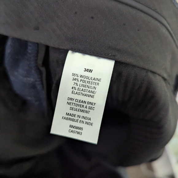 Nordstrom Tech Wool Trousers Dress Pants - Picture 4 of 5